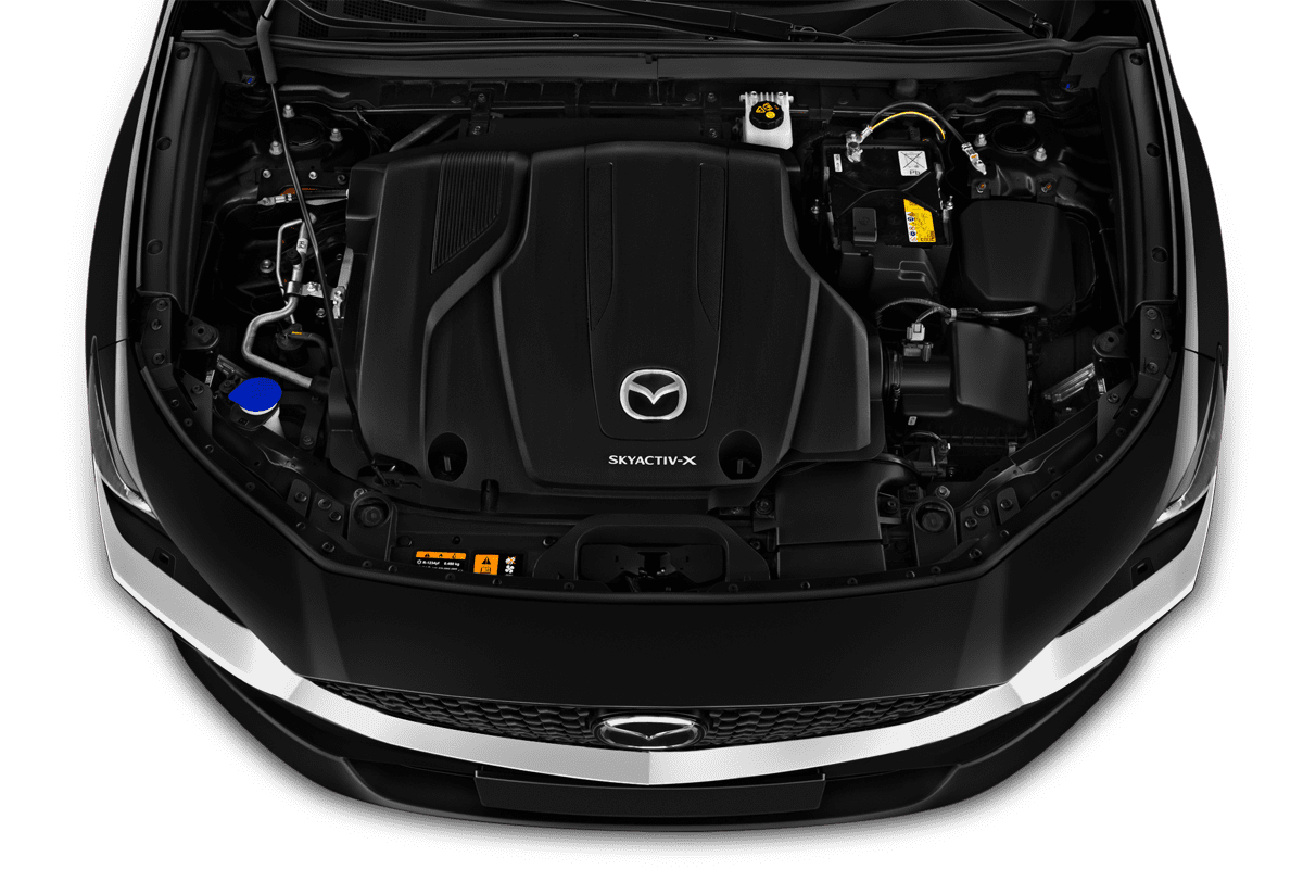Motorraum eines Mazda CX-30 Homura