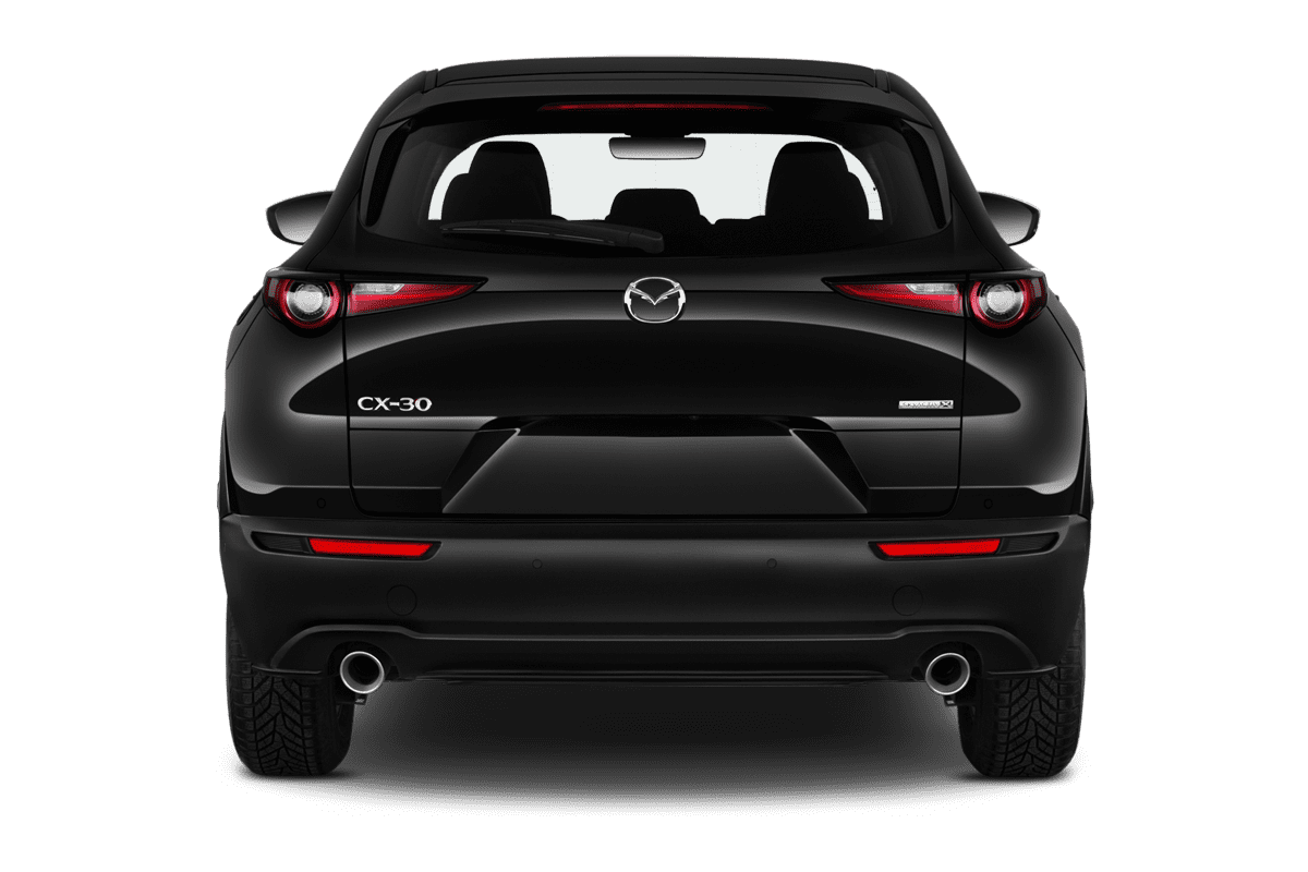 Heckansicht eines Mazda CX-30 Homura