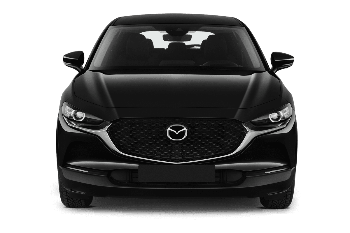 Frontansicht eines Mazda CX-30, freigestellt