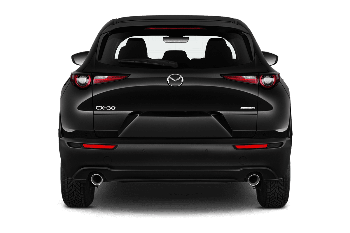 Heckansicht eines Mazda CX-30