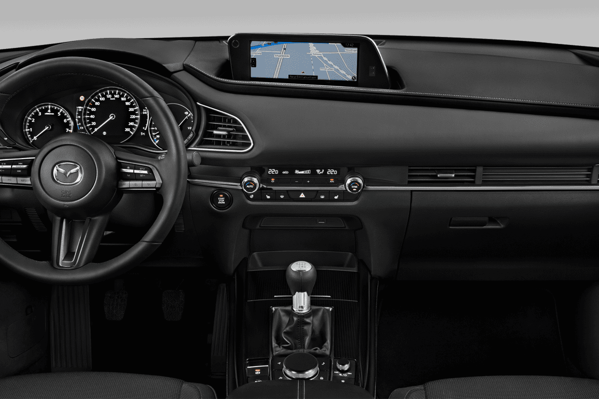 Mittelkonsole eines Mazda CX-30 (neues Modell)