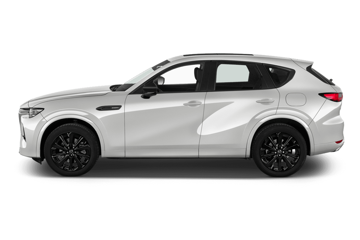 Seitenansicht eines Mazda CX-60 Plug-in Hybrid 