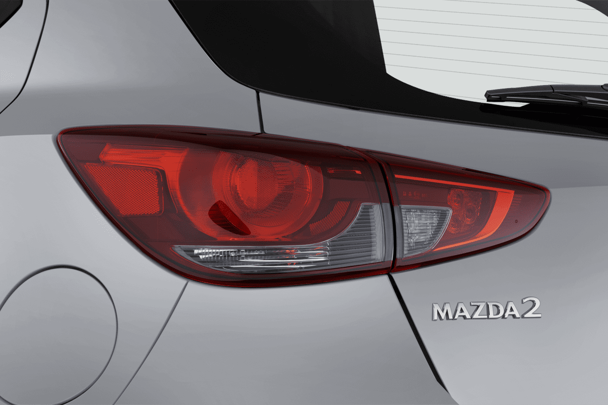 Heckleuchten eines Mazda 2