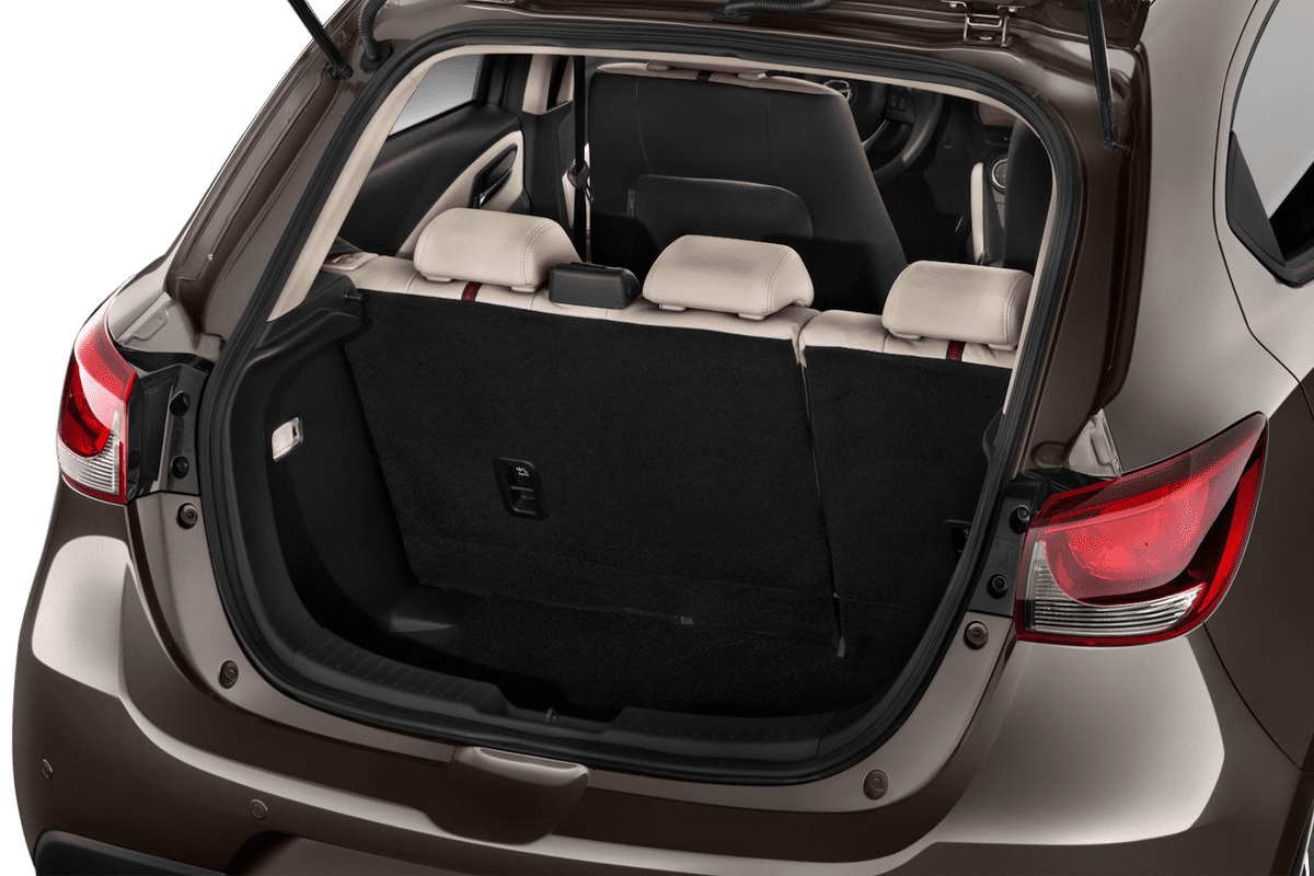 Kofferraum eines Mazda 2 Homura