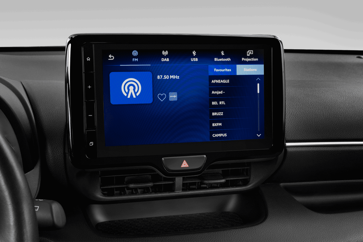 Audiosystem eines Mazda 2 Hybrid