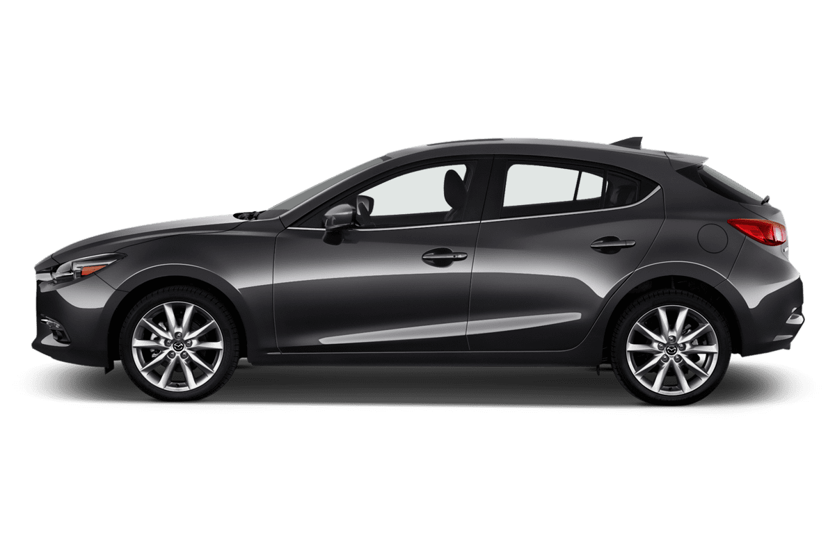 Seitenansicht eines Mazda 3 5-Türer Homura