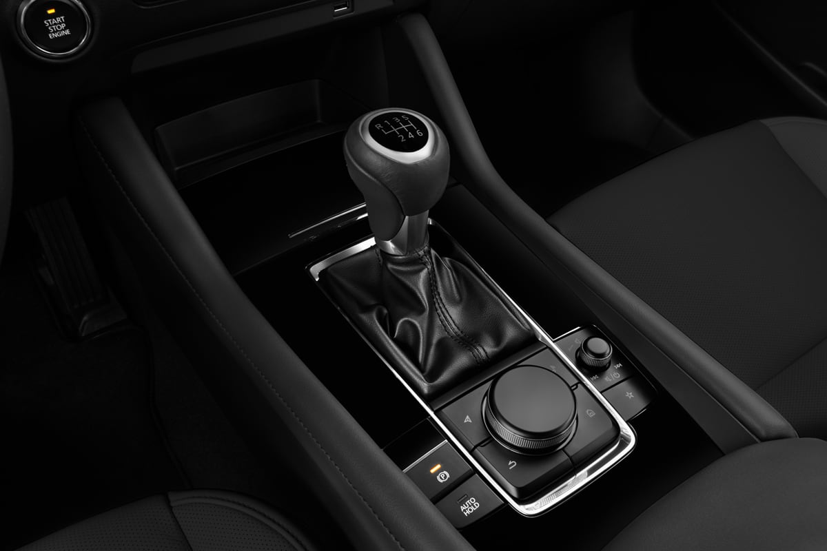 Schaltknüppel eines Mazda 3 Fastback