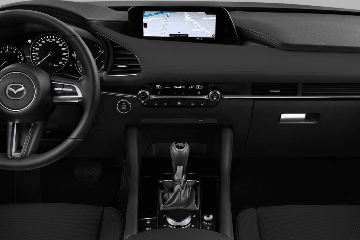 Mittelkonsole eines Mazda 3 Fastback