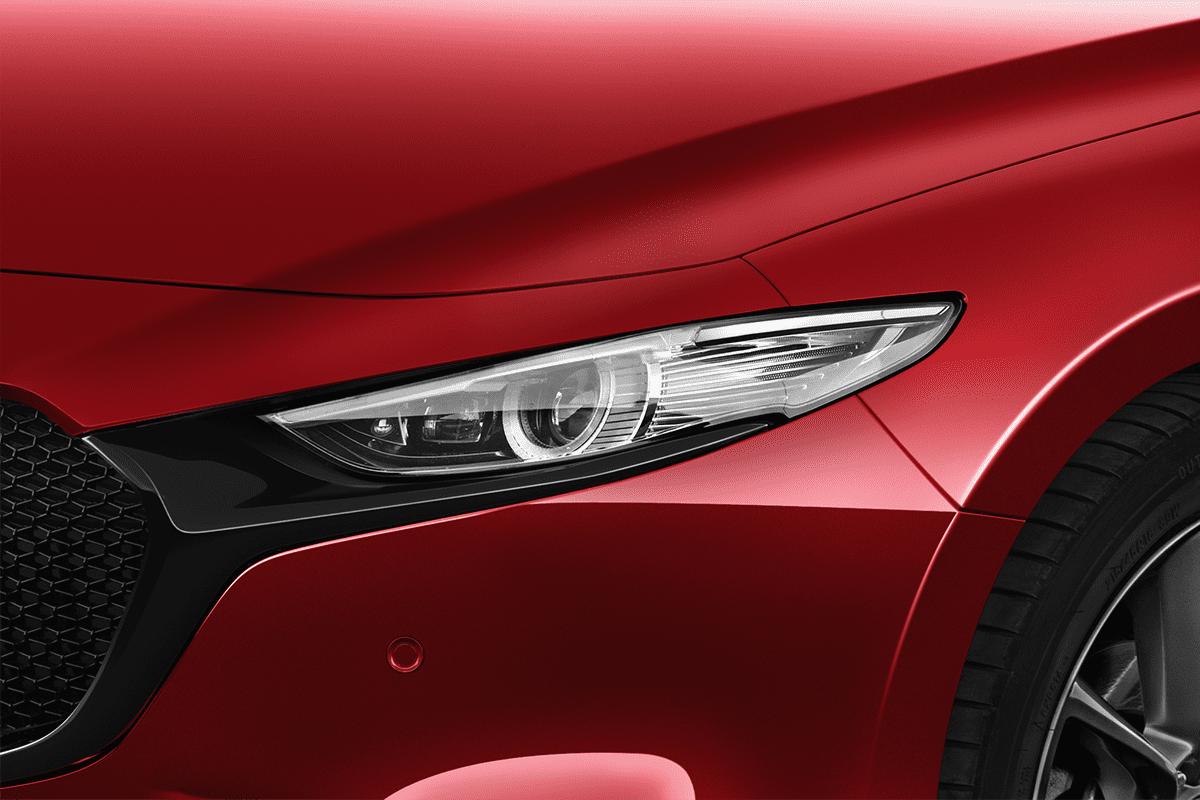 Frontscheinwerfer eines Mazda 3 5-Türer