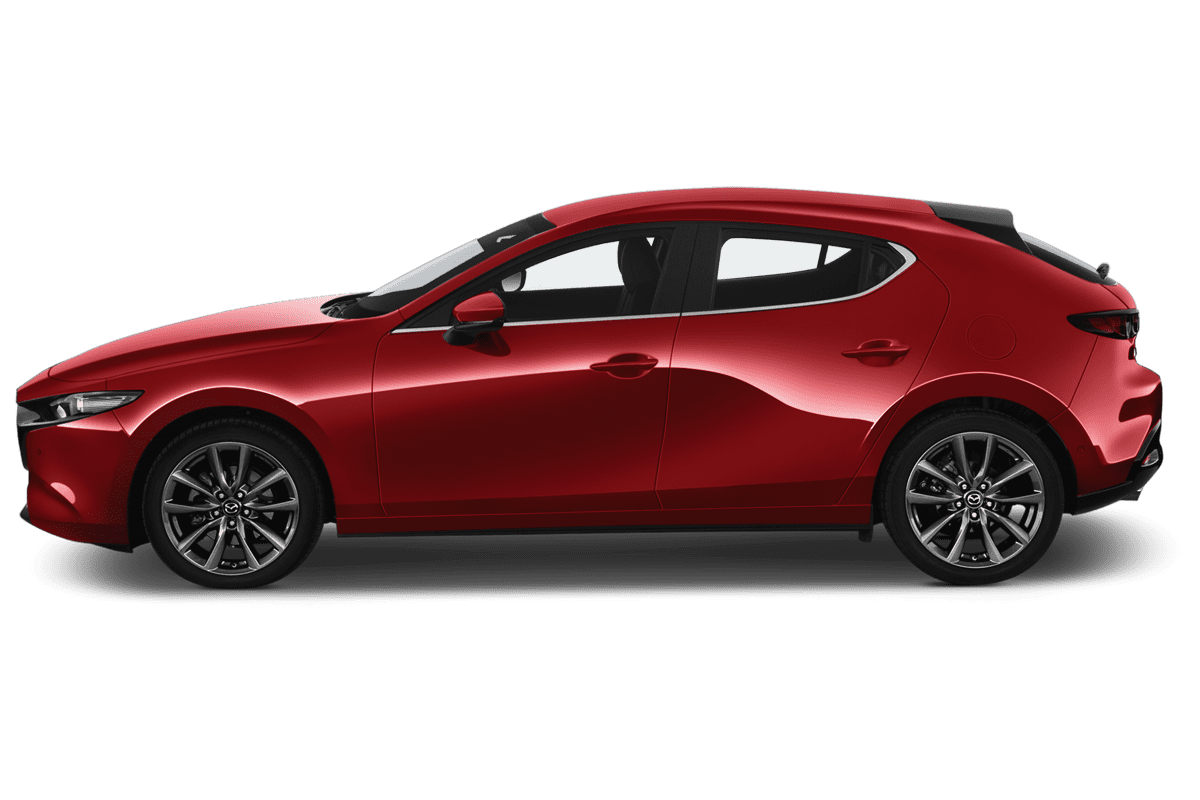 Seitenansicht eines Mazda 3 5-Türer