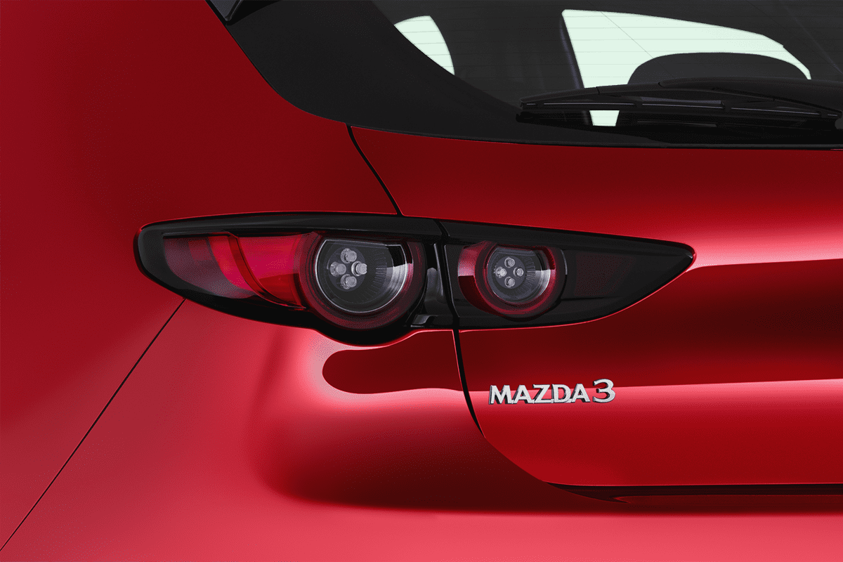 Heckleuchten eines Mazda 3 5-Türer
