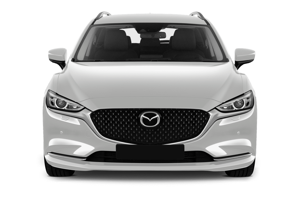 Frontansicht eines Mazda 6 Kombi, freigestellt