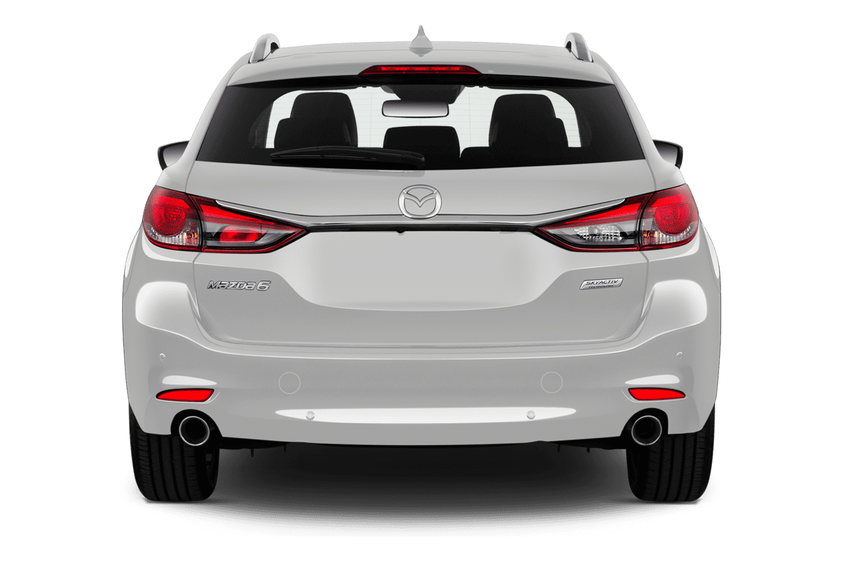 Heckansicht eines Mazda 6 Kombi