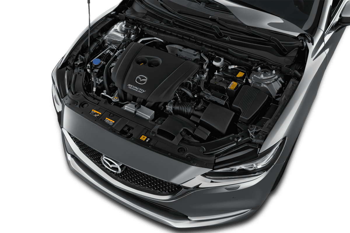 Motorraum eines Mazda 6 Limousine