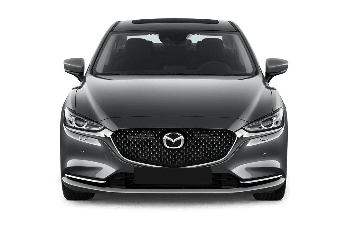 Frontansicht eines Mazda 6 Limousine, freigestellt