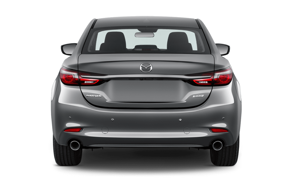 Heckansicht eines Mazda 6 Limousine