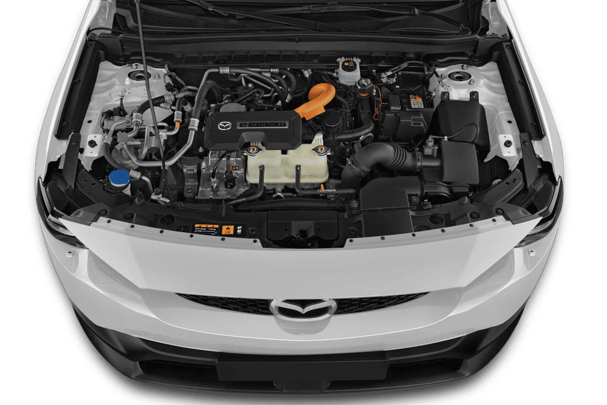 Motorraum eines Mazda MX-30