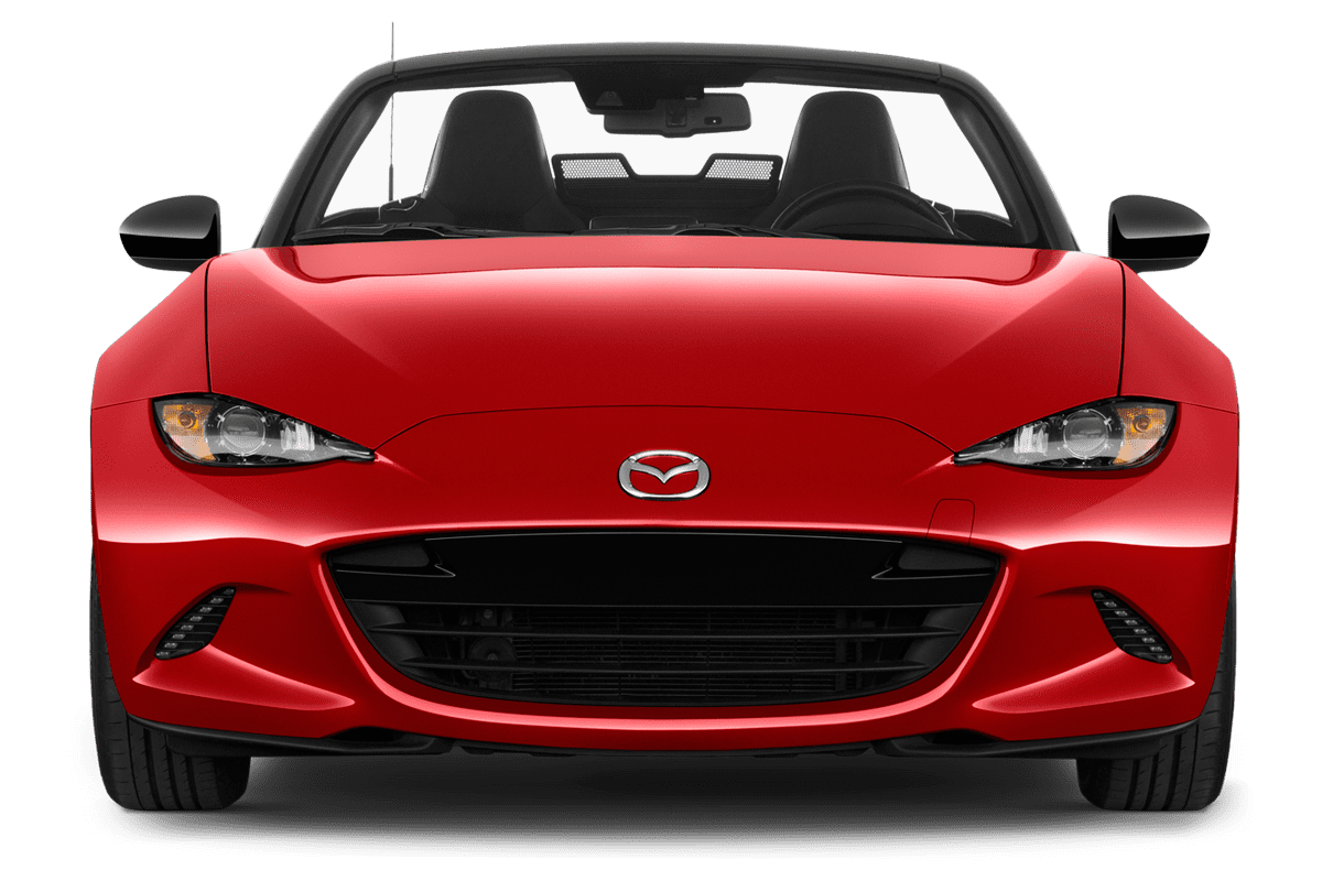 Frontansicht eines Mazda MX-5 Roadster, freigestellt