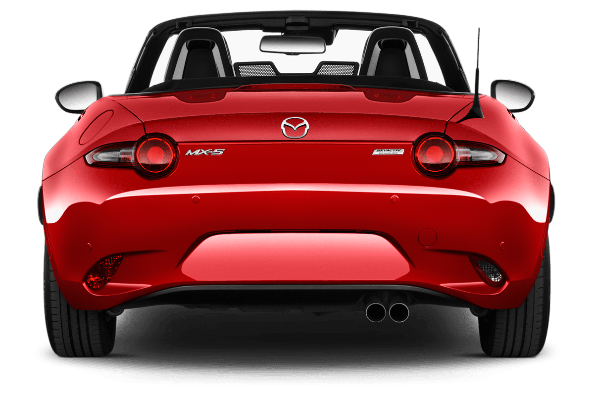 Heckansicht eines Mazda MX-5 Roadster