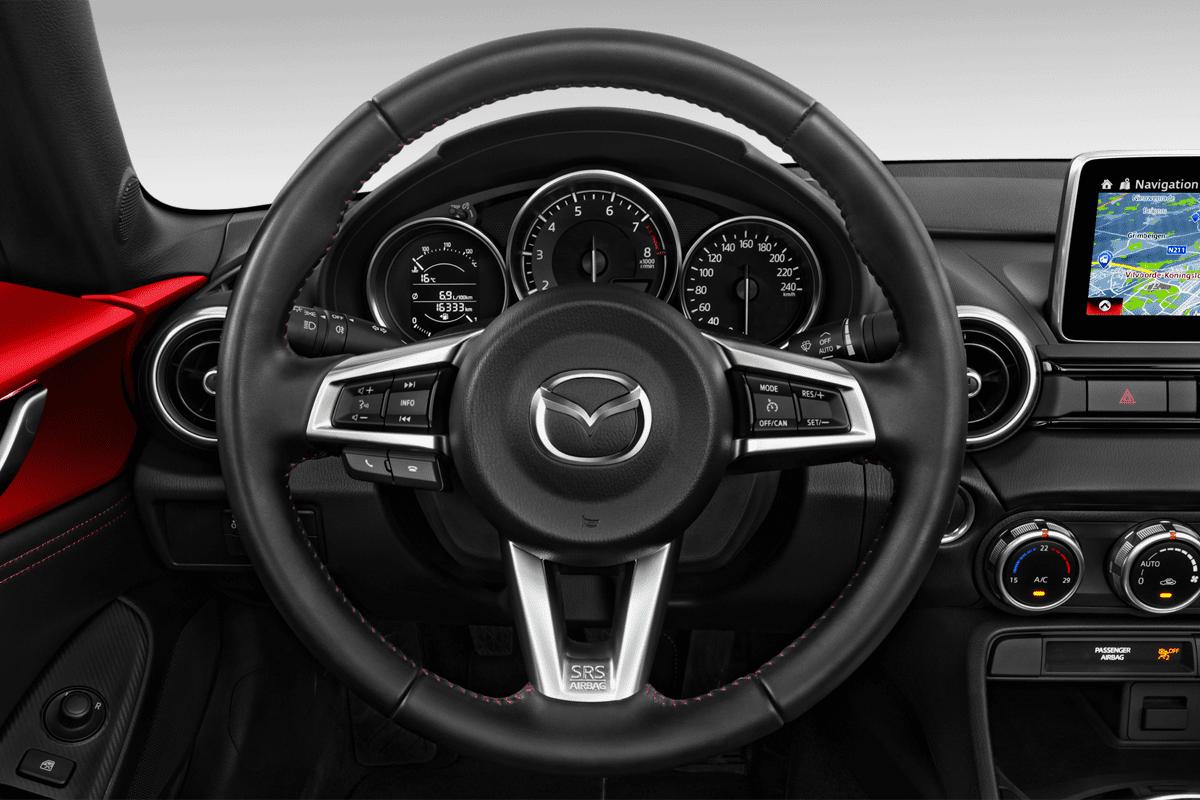 Lenkrad eines Mazda MX-5 Roadster