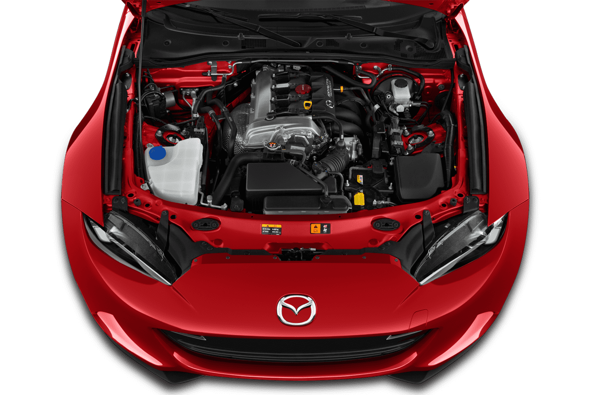 Motorraum eines Mazda MX-5 RF