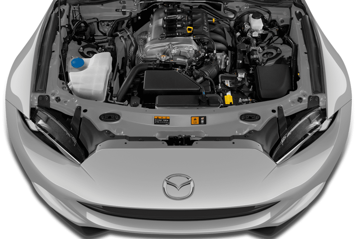 Motorraum eines Mazda MX-5 Roadster