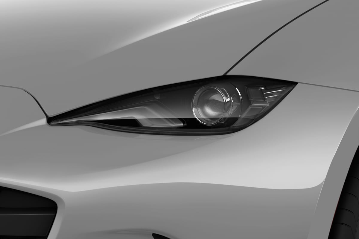 Frontscheinwerfer eines Mazda MX-5 Roadster