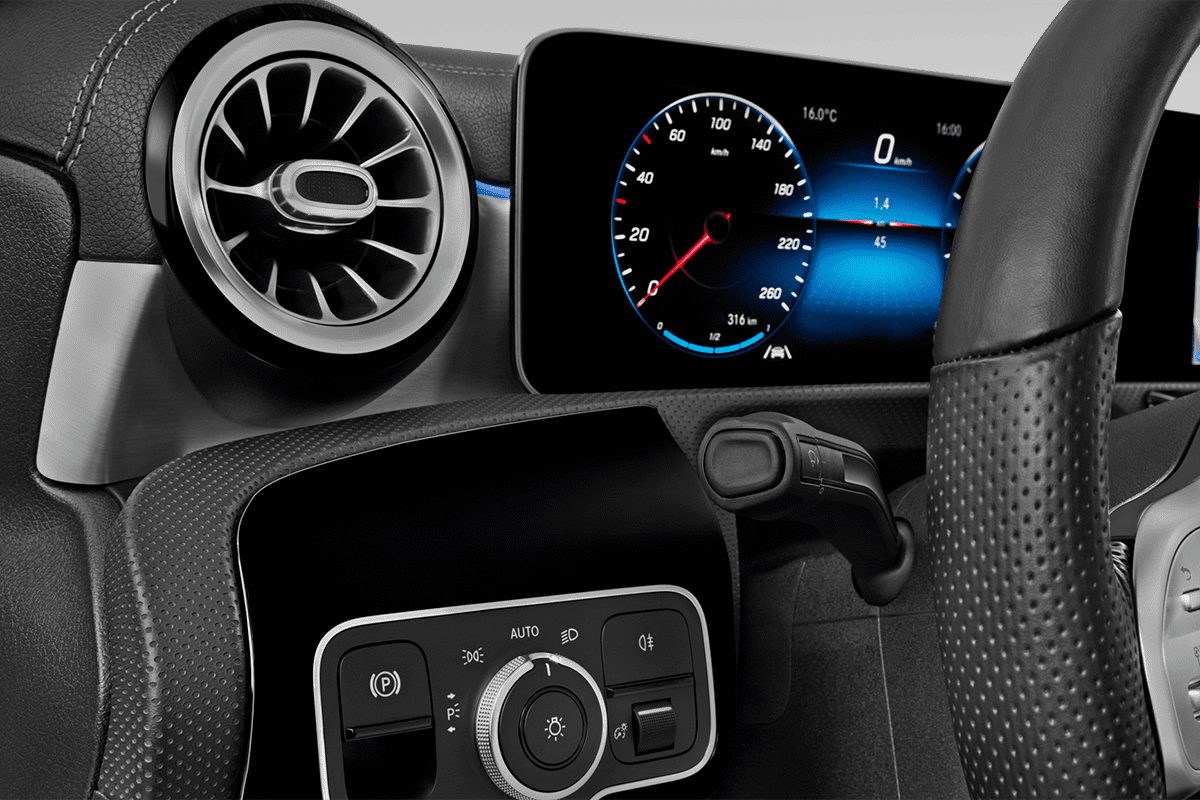 Lüftung eines Mercedes A-Klasse Limousine Plug-in-Hybrid