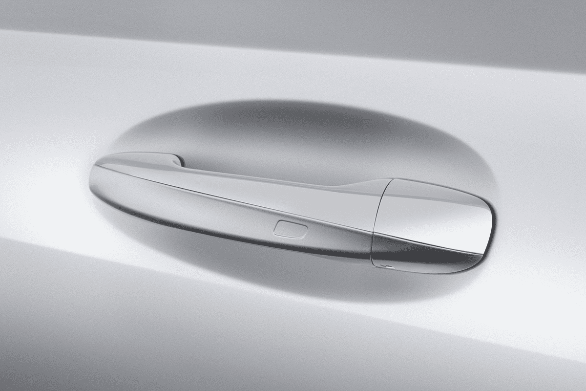 Türgriff eines Mercedes A-Klasse Limousine Plug-in-Hybrid