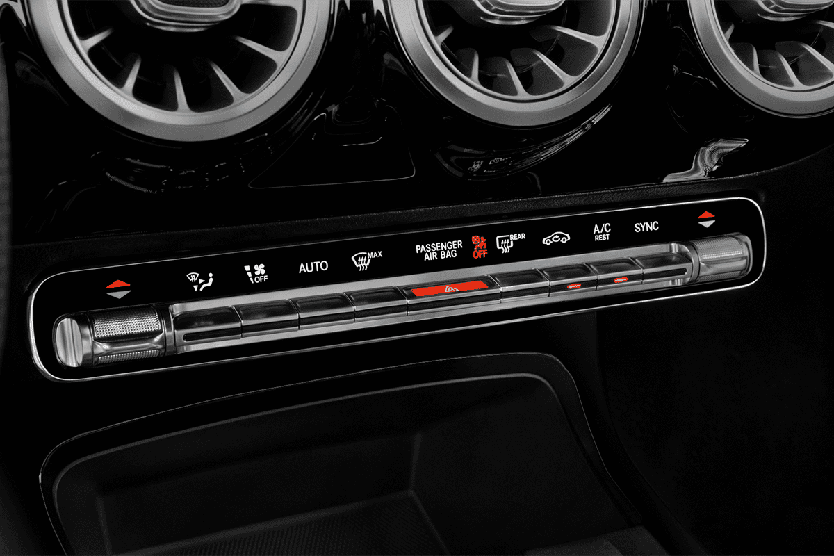 Klimasteuerung eines Mercedes A-Klasse Limousine Plug-in-Hybrid