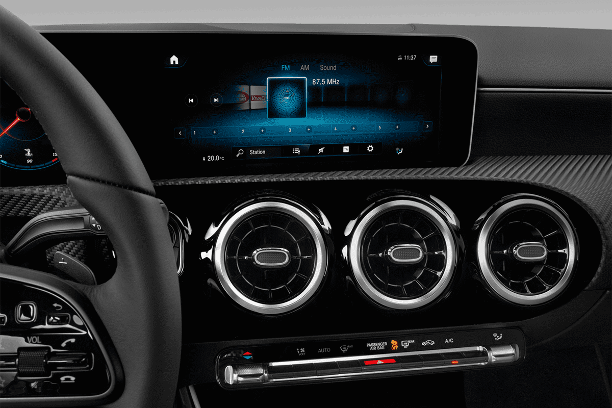 Audiosystem eines Mercedes A-Klasse Plug-in-Hybrid