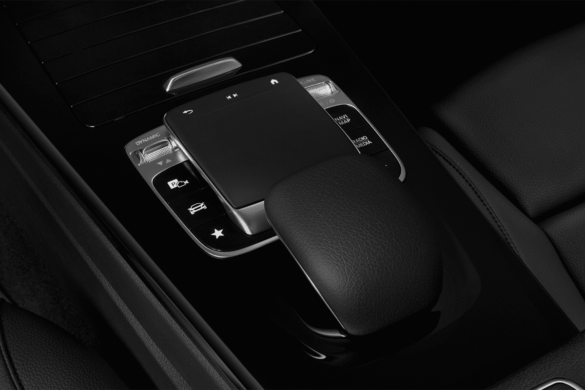 Schaltknüppel eines Mercedes A-Klasse Plug-in-Hybrid