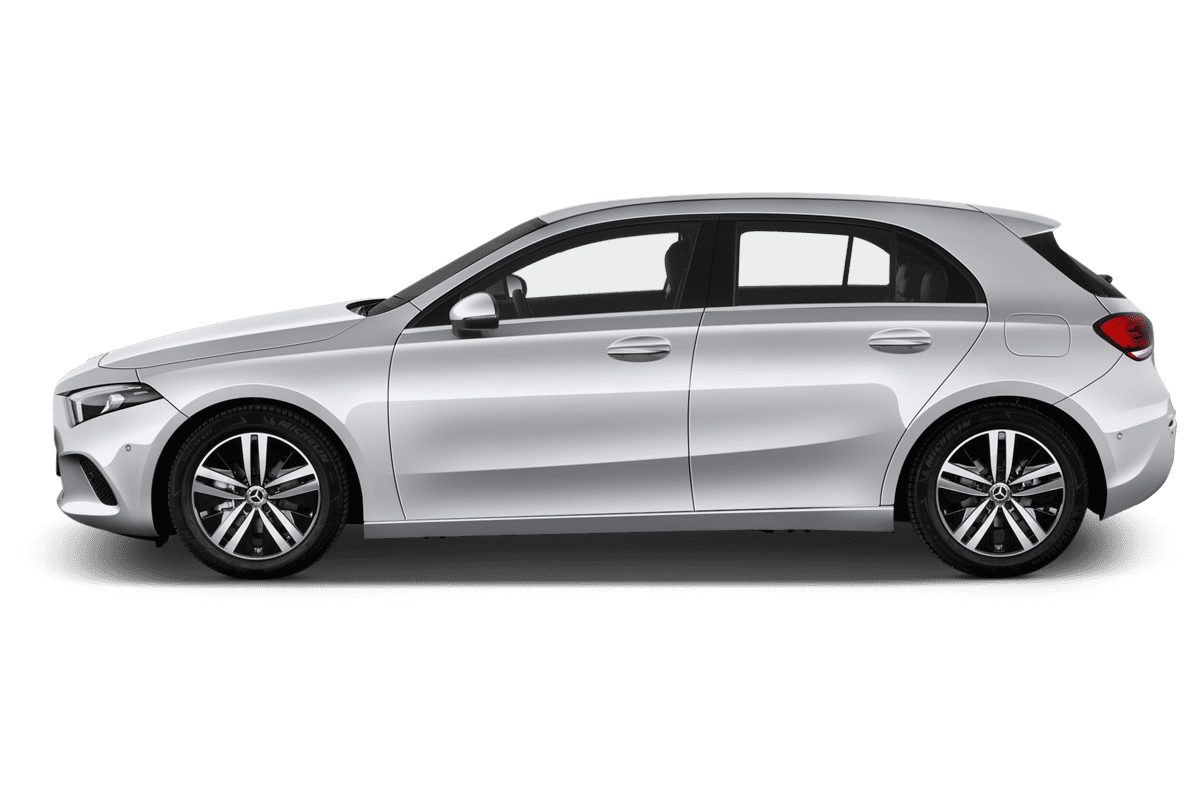 Seitenansicht eines Mercedes A-Klasse Plug-in-Hybrid