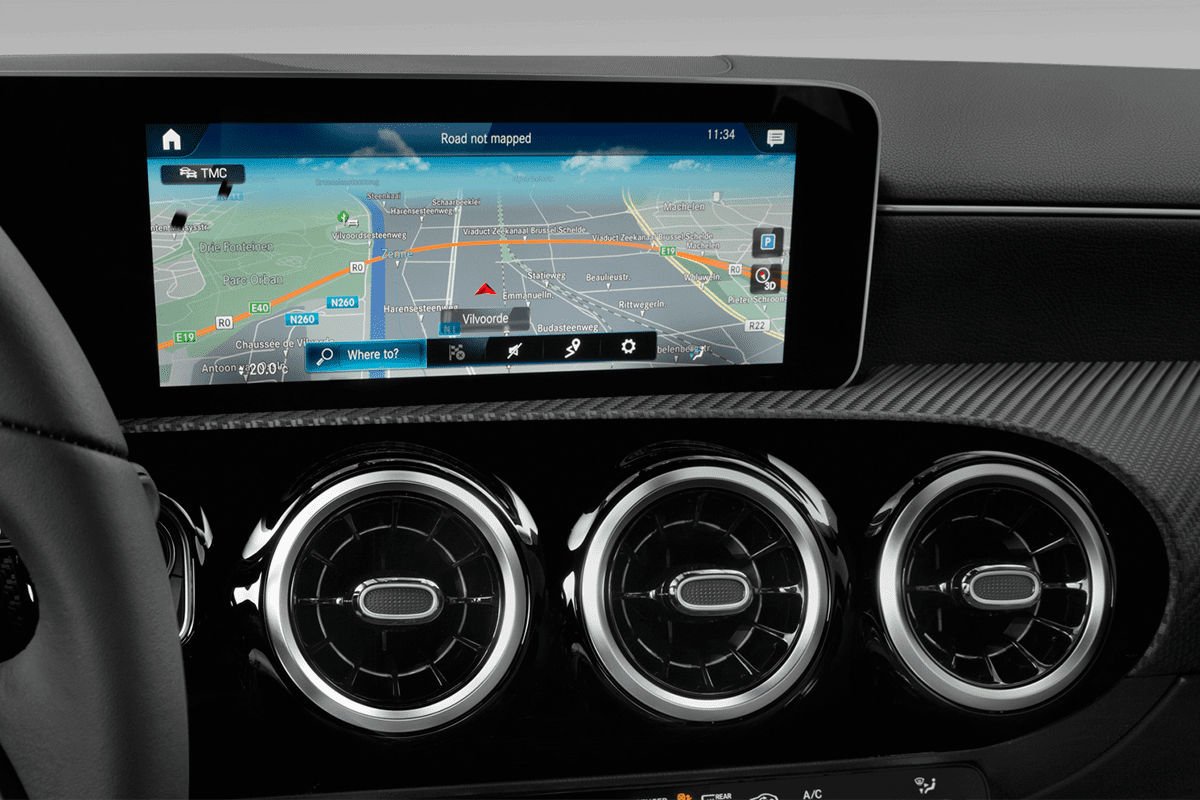 Klimasteuerung eines Mercedes A-Klasse Plug-in-Hybrid