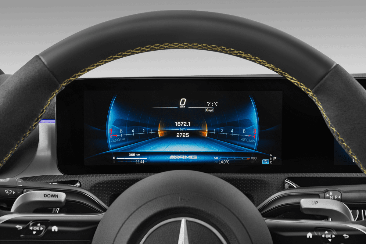 Kombiinstrument eines Mercedes A-Klasse