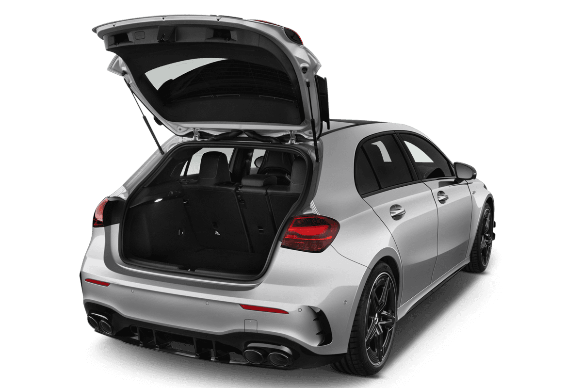 Kofferraum eines Mercedes A-Klasse