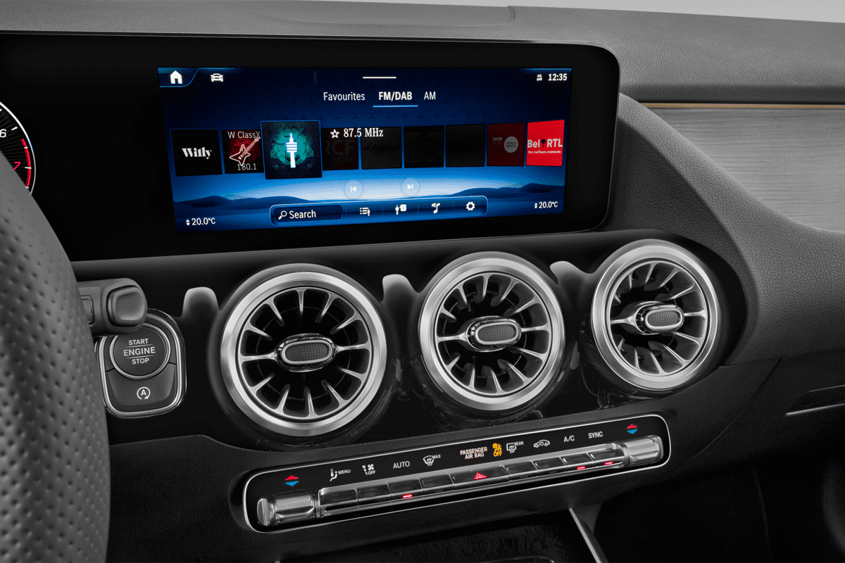 Audiosystem eines Mercedes B-Klasse Sports Tourer Plug-In-Hybrid