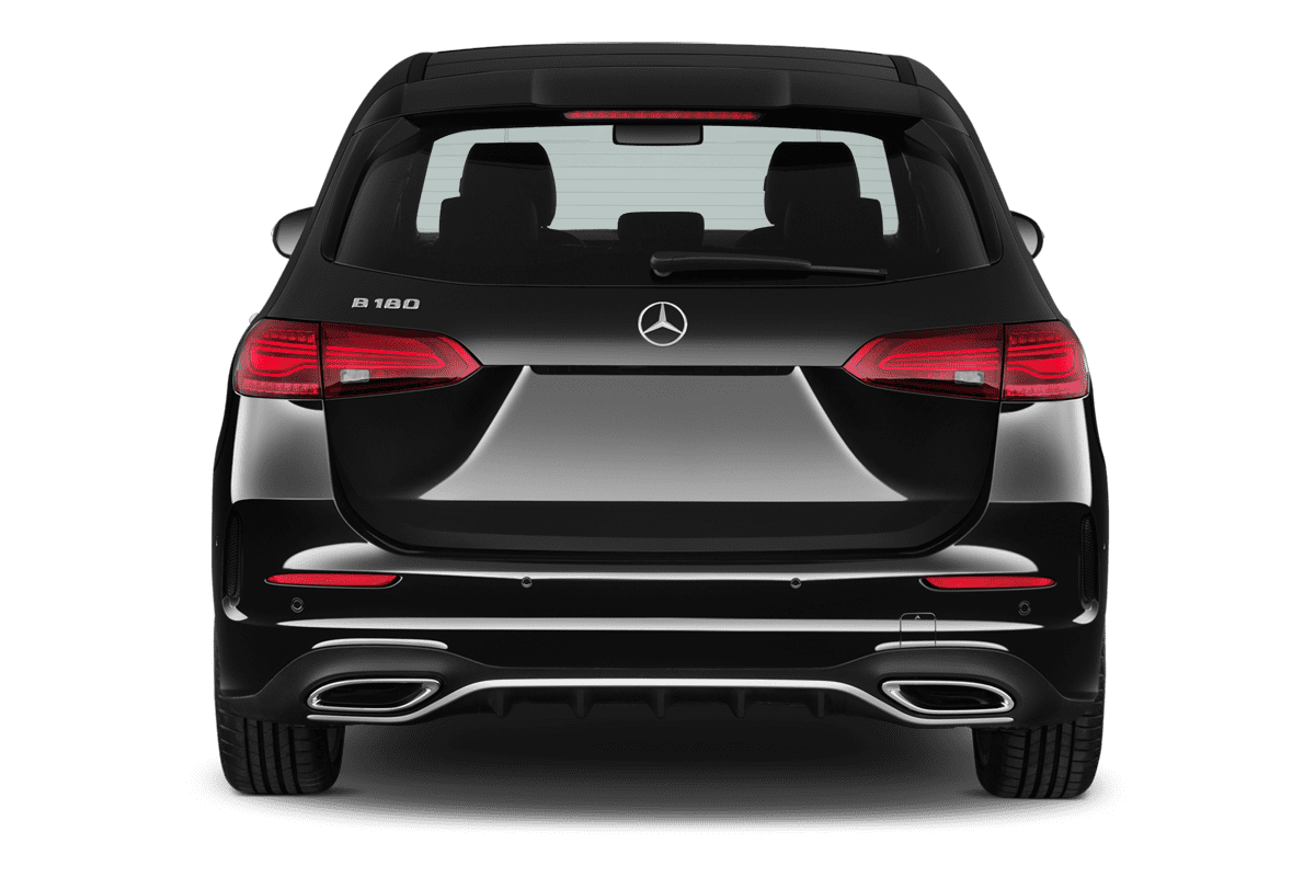 Heckansicht eines Mercedes B-Klasse Sports Tourer Plug-In-Hybrid