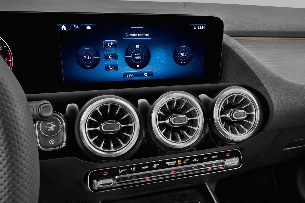 Klimasteuerung eines Mercedes B-Klasse Sports Tourer Plug-In-Hybrid