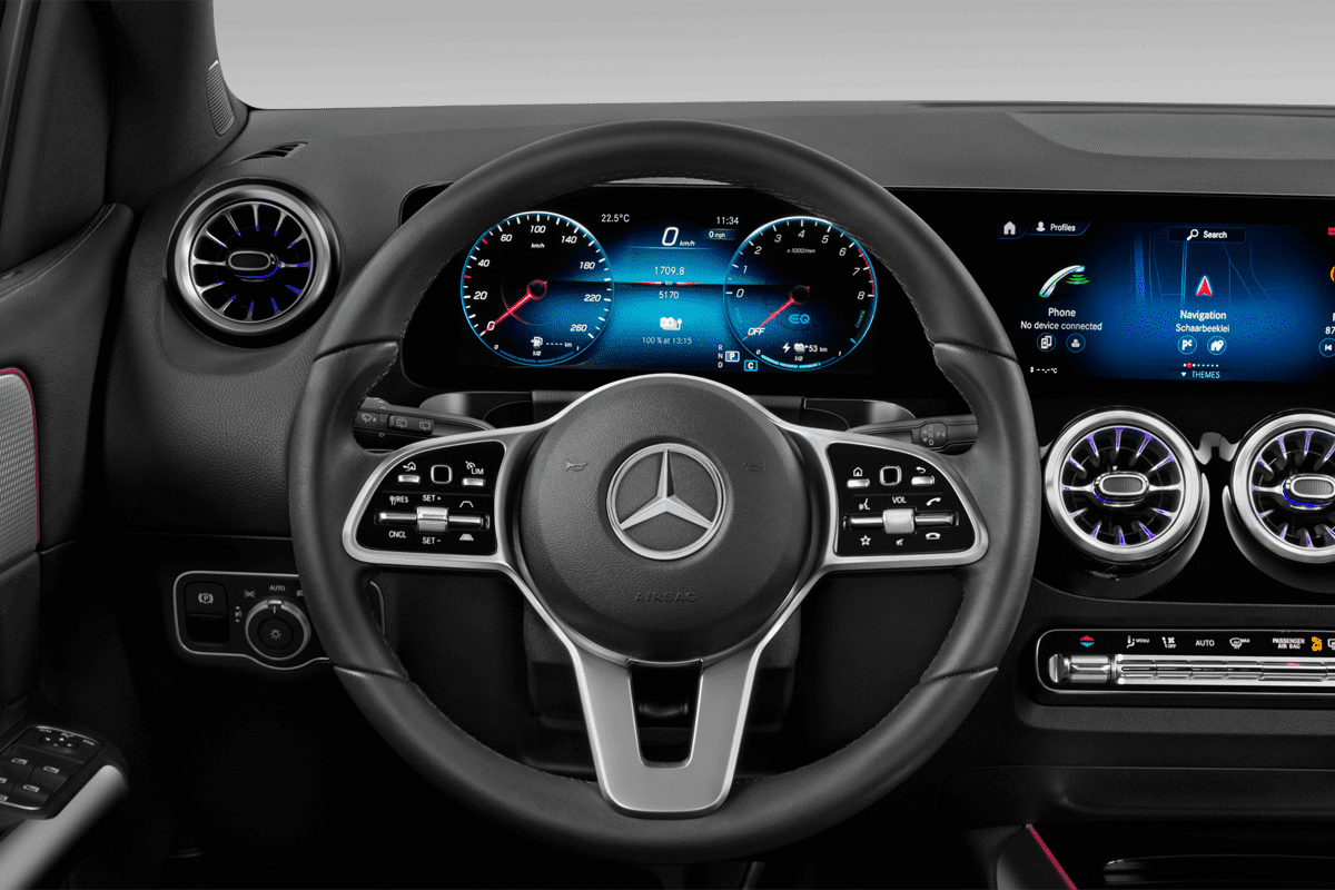 Lenkrad eines Mercedes B-Klasse Sports Tourer