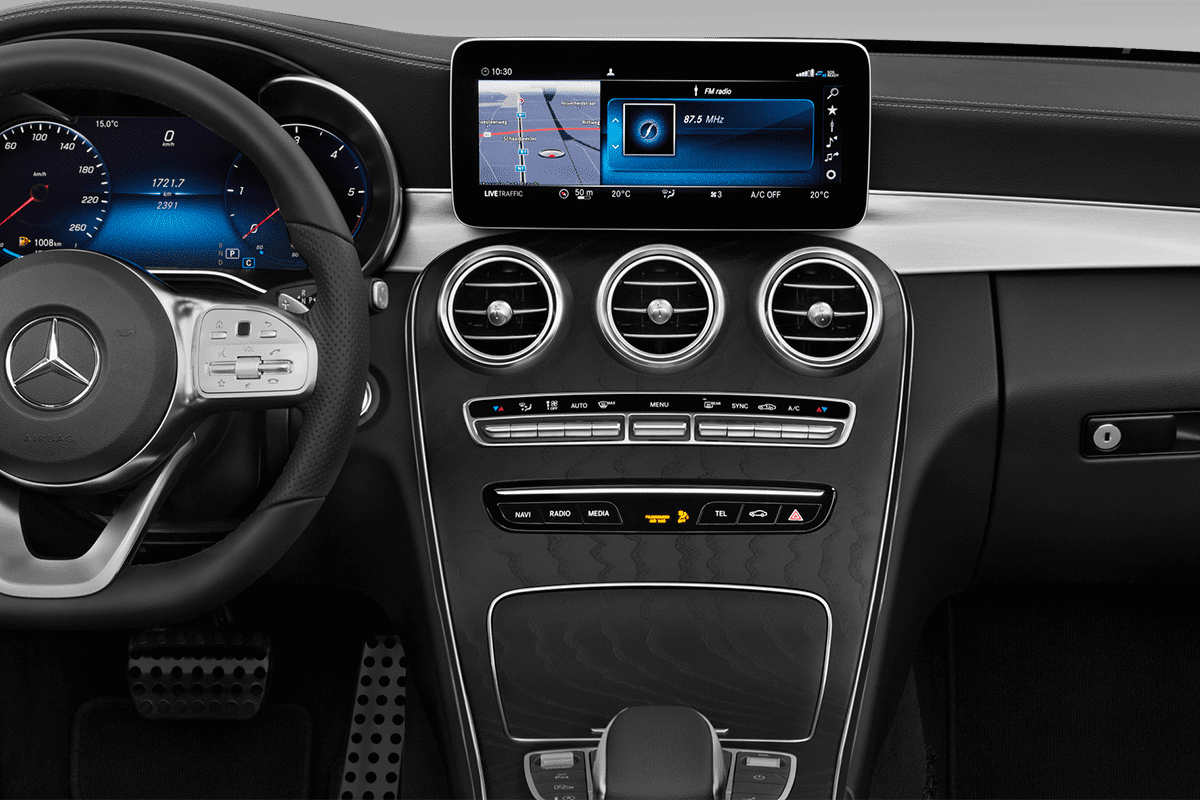 Mittelkonsole eines Mercedes C-Klasse All-Terrain