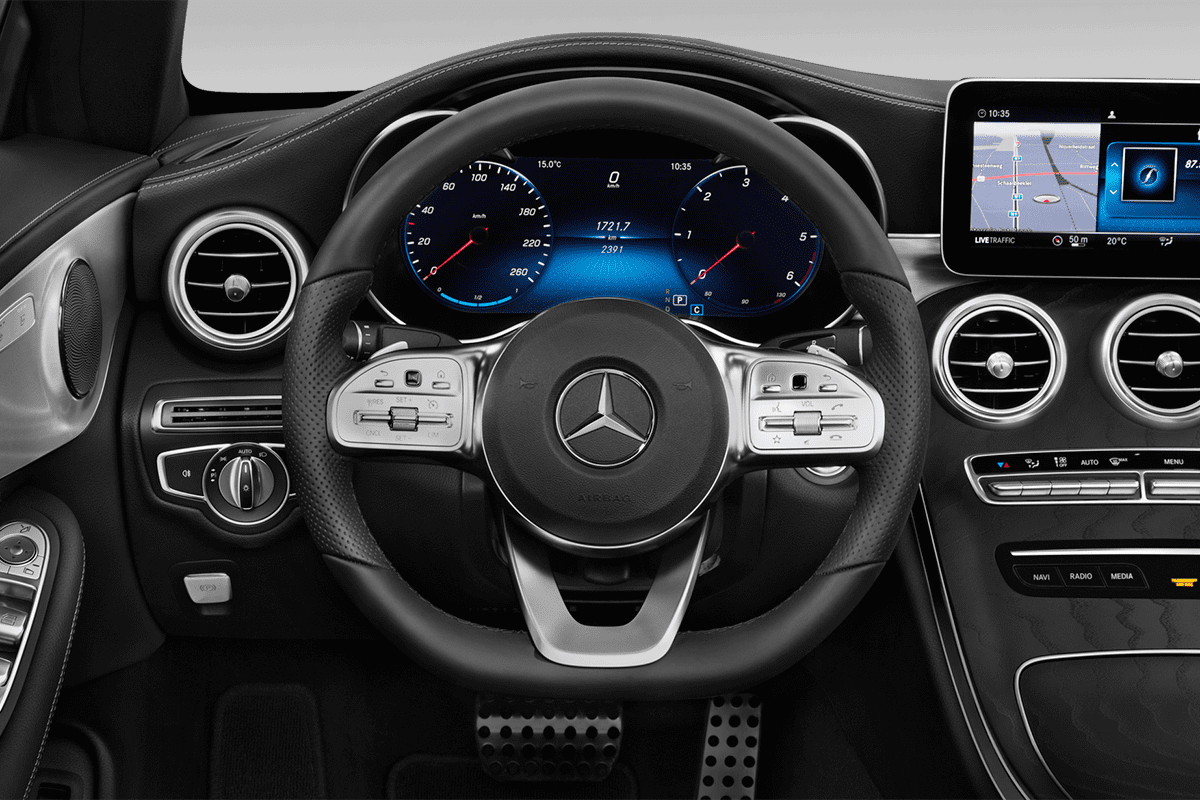 Lenkrad eines Mercedes C-Klasse All-Terrain