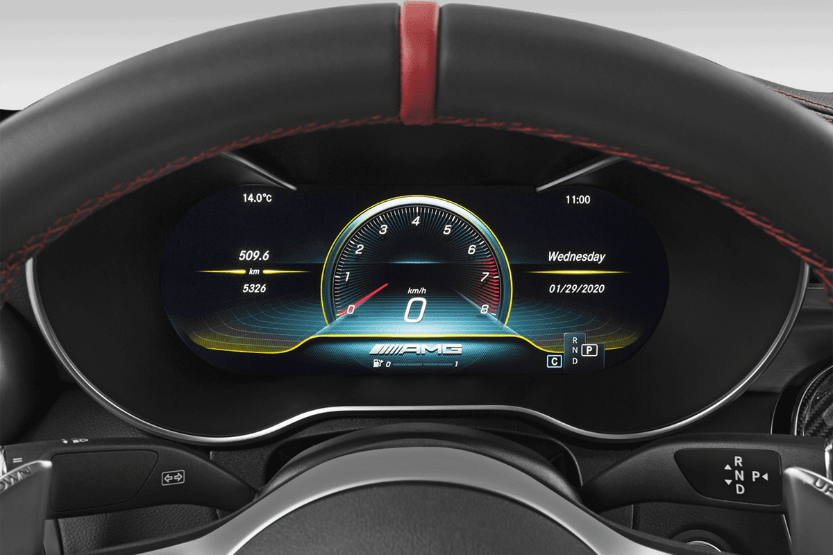 Kombiinstrument eines Mercedes C-Klasse Coupé