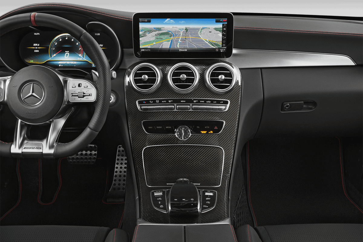 Mittelkonsole eines Mercedes C-Klasse Coupé