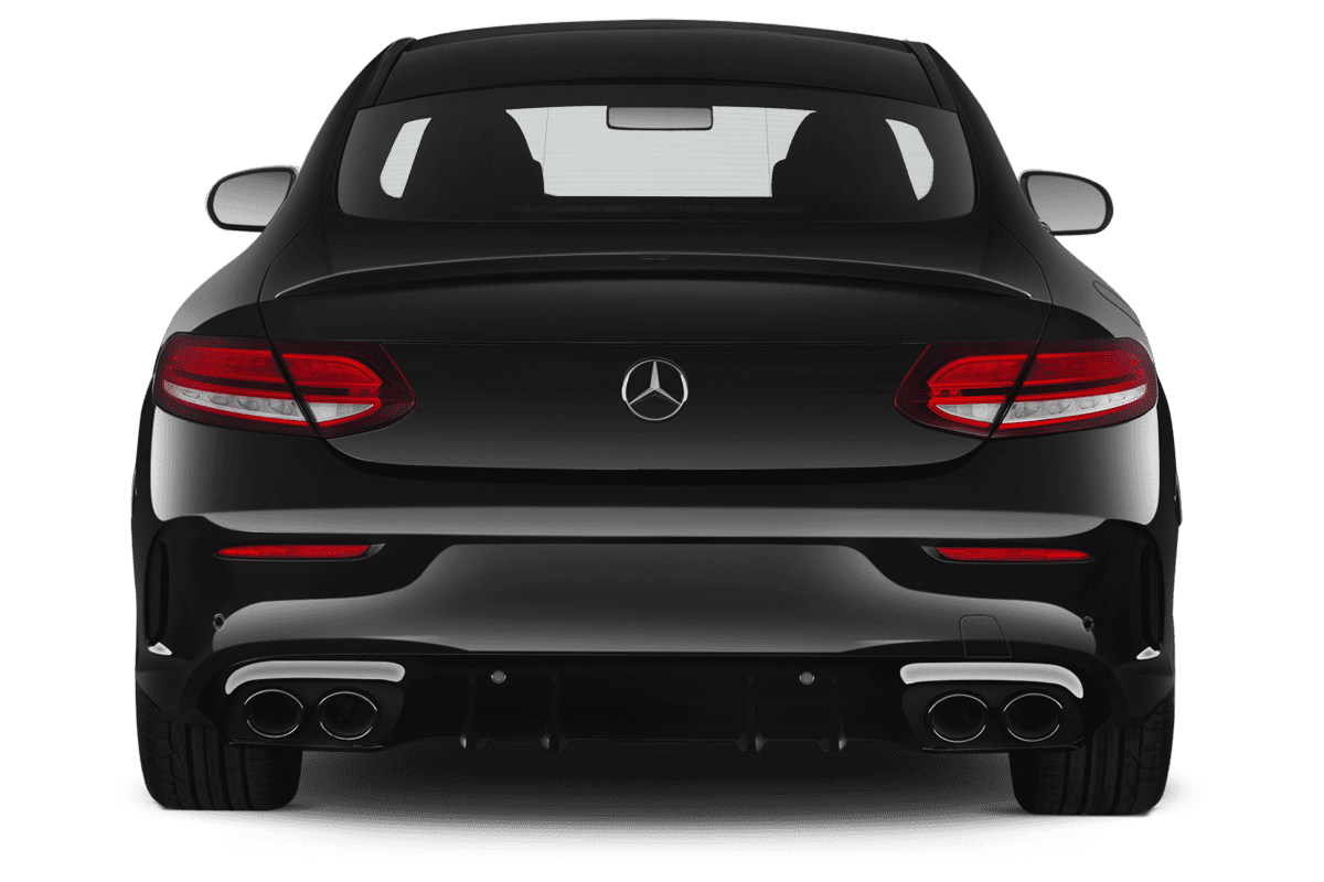 Heckansicht eines Mercedes C-Klasse Coupé