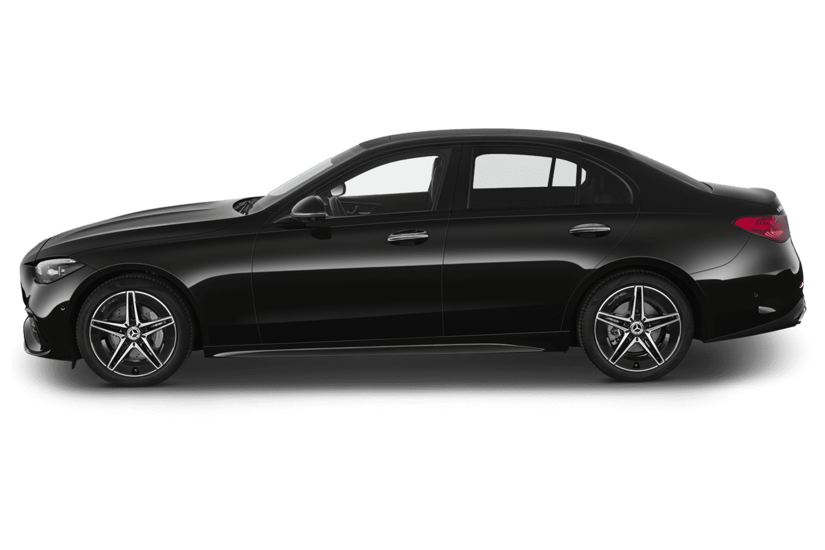 Seitenansicht eines Mercedes C-Klasse Limousine 