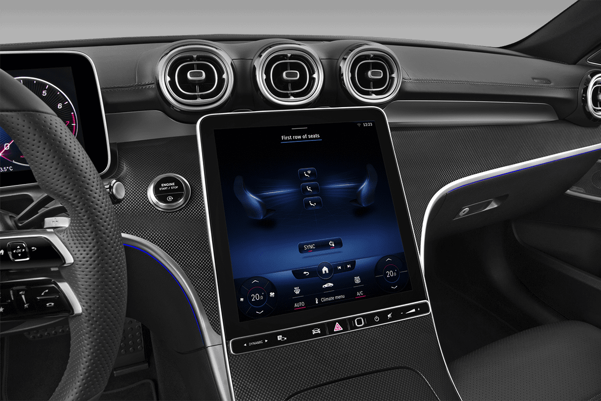 Klimasteuerung eines Mercedes C-Klasse Limousine 