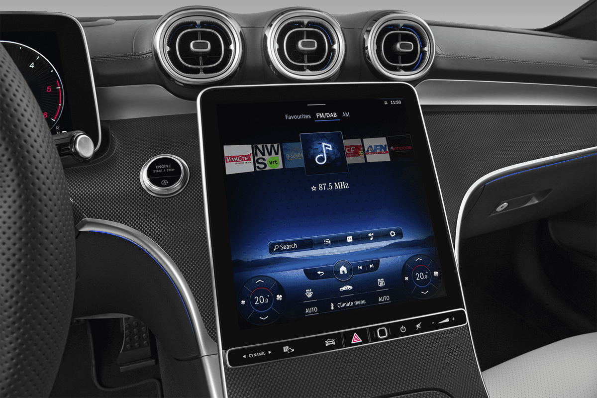 Audiosystem eines Mercedes C-Klasse T-Modell 