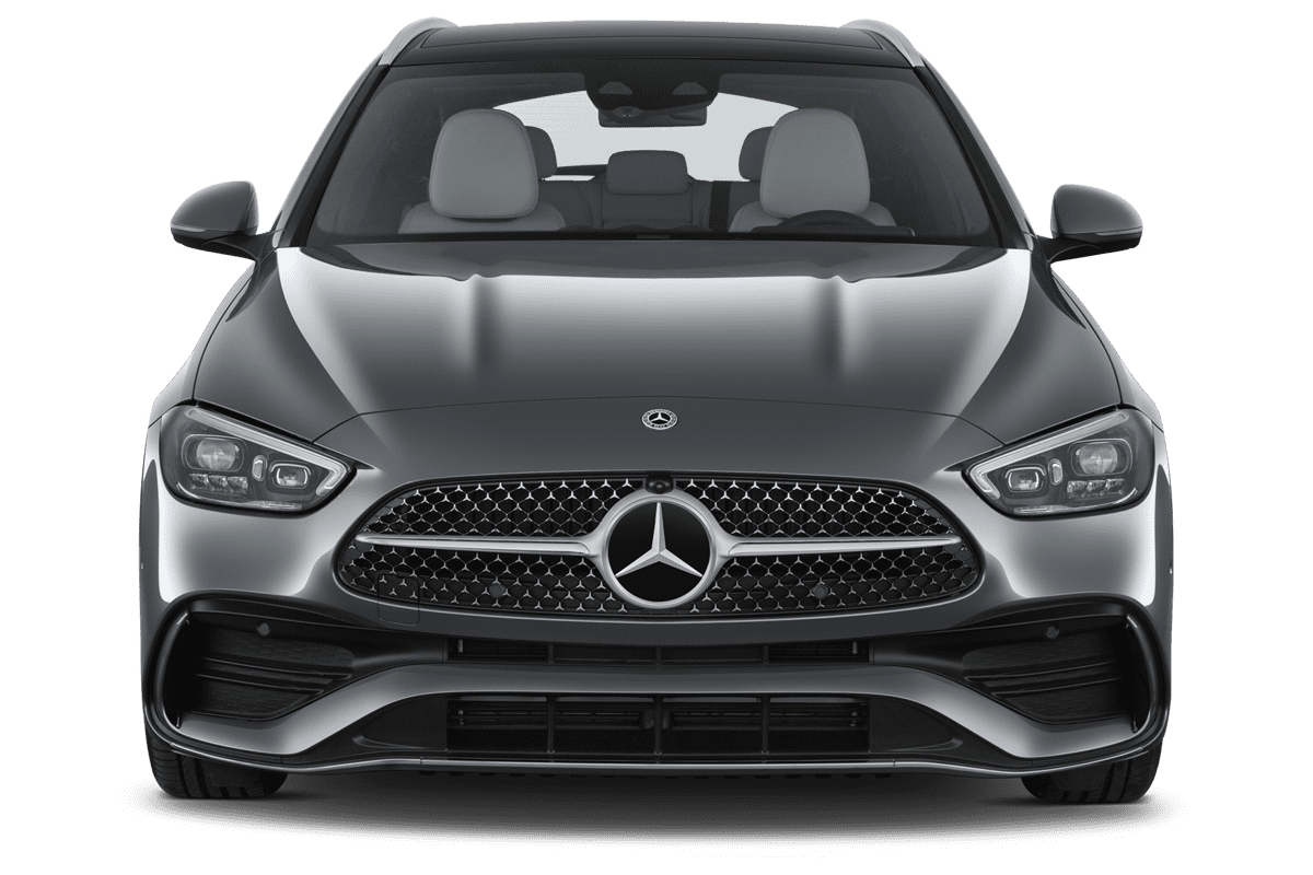 Frontansicht eines Mercedes C-Klasse T-Modell , freigestellt