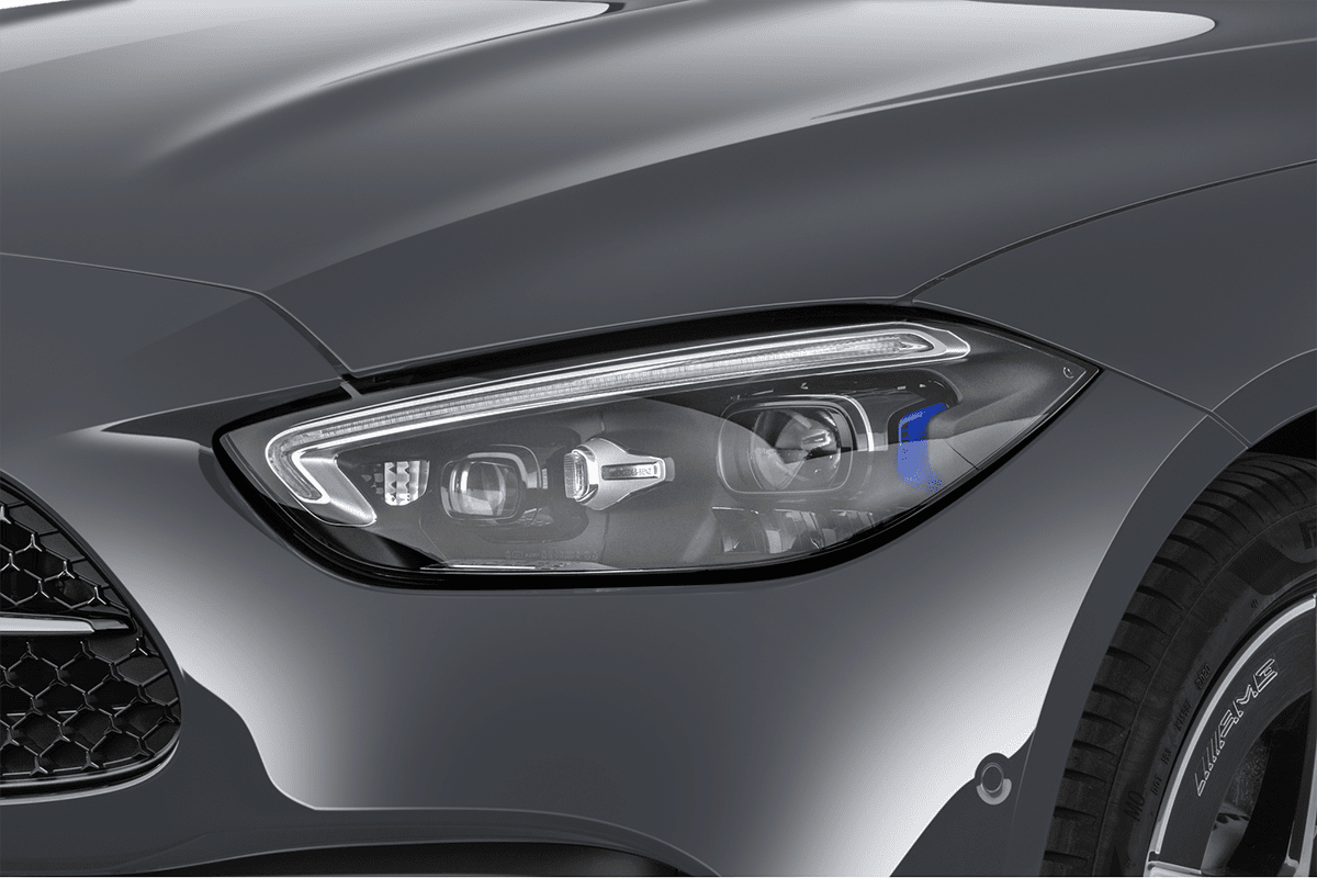 Frontscheinwerfer eines Mercedes C-Klasse T-Modell 